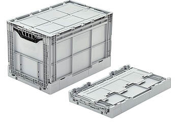 Clever-Retail-Box összecsukható konténer 600 x 400 x 400 mm - Műanyag összecsukható doboz e-kereskedelemhez - Clever-Retail-Box